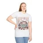 Coffee Love Christmas Cute Cartoon T-Shirt