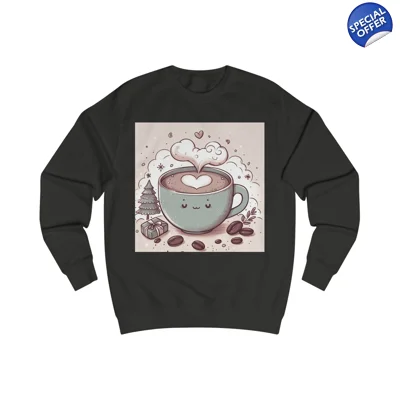 Coffee Love Christmas Cute Cartoon Sweatshirt