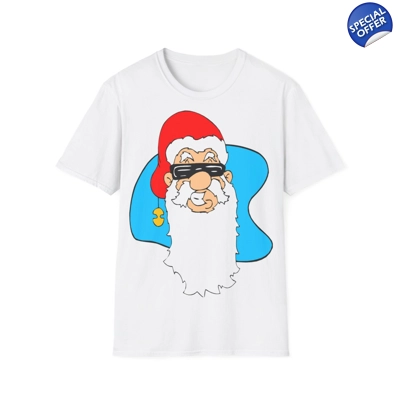 Cool Christmas Santa Claus In Sunglasses T-Shirt Cool Christmas Santa Claus In Sunglasses T-Shirt