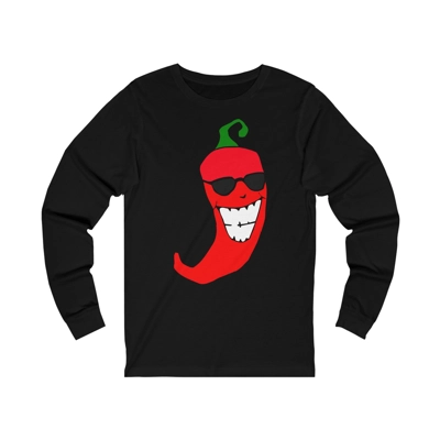 Cool Mister Red Hot Chili Pepper Long Sleeve T-Shirt Cool Mister Red Hot Chili Pepper Long Sleeve T-Shirt