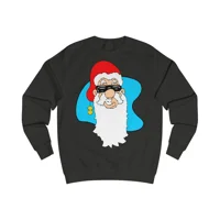 Cool Christmas Santa Claus In Sunglasses Sweatshirt
