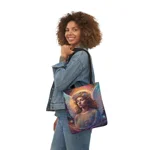 Cosmic Angel Portrait Shoulder Tote Bag