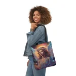 Cosmic Angel Portrait Shoulder Tote Bag