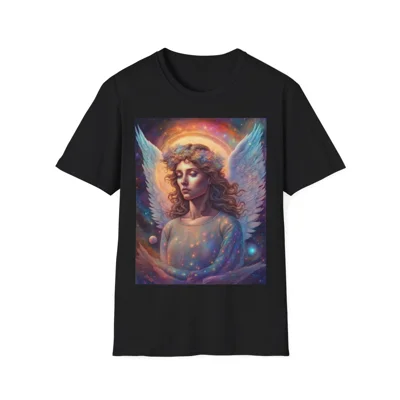 Cosmic Angel Portrait T-Shirt