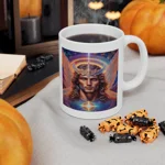 Cosmic Archangel Michael Portrait Coffee Mug