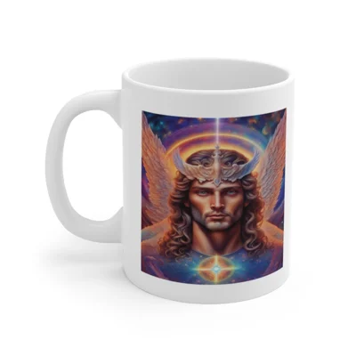 Cosmic Archangel Michael Portrait Coffee Mug