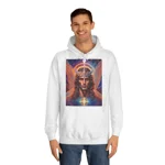 Cosmic Archangel Michael Portrait Hoodie