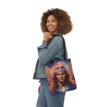 Cosmic Archangel Michael Portrait Shoulder Tote Bag