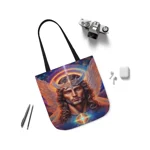 Cosmic Archangel Michael Portrait Shoulder Tote Bag