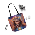 Cosmic Archangel Michael Portrait Shoulder Tote Bag
