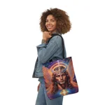 Cosmic Archangel Michael Portrait Shoulder Tote Bag