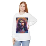 Cosmic Jesus Portrait Long Sleeve T-Shirt