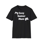 Cozy Gamer Mum Mother's Day Cotton T-Shirt