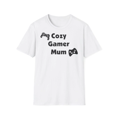 Cozy Gamer Mum Mother's Day Cotton T-Shirt