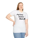 Cozy Gamer Mum Mother's Day Cotton T-Shirt