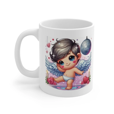 Cupid At The Valentines Day Disco  Coffee Mug