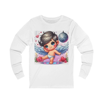 Cupid At The Valentines Day Disco Long Sleeve T-Shirt