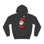 Curly Hat Santa With Gift Hoodie