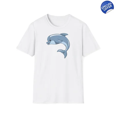 Cute Cartoon Dolphin T-Shirt