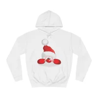 Cute Funny Santa Claus Peeping Hoodie