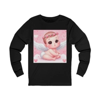 Cute Baby Cupid Valentines Day Angel Long Sleeve T-Shirt