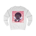 Cute Black Cupid Valentines Day Angel Sweatshirt
