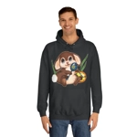 Cute Brown Easter Bunny and Eggs Hoodie