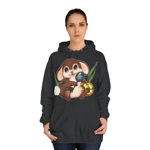 Cute Brown Easter Bunny and Eggs Hoodie