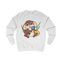 Cute Brown Easter Bunny and Eggs Sweatshirt
