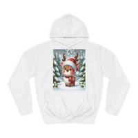 Cute Christmas Santa Reindeer Hoodie