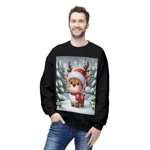 Cute Christmas Santa Reindeer Sweatshirt