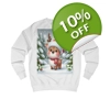 Cute Christmas Santa Reindeer Sweatshirt