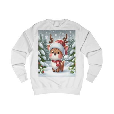 Cute Christmas Santa Reindeer Sweatshirt