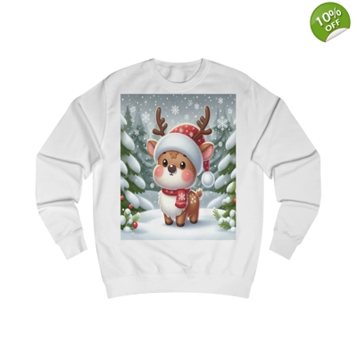 Cute Christmas Santa Reindeer Sweatshirt