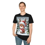 Cute Christmas Santa Reindeer T-Shirt