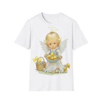 Cute Easter Angel And Ducklings T-Shirt