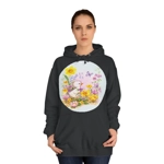 Cute Easter Duckling Chick and Spring Flowers Hoodie
