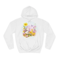 Cute Easter Duckling Chick and Spring Flowers Hoodie
