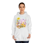 Cute Easter Duckling Chick and Spring Flowers Hoodie