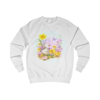 Cute Easter Duckling Chick and Spring Flowers Sweatshirt