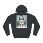 Cute Santa Reindeer Smiling Hoodie