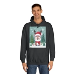 Cute Santa Reindeer Smiling Hoodie