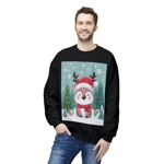 Cute Santa Reindeer Smiling Sweatshirt