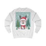 Cute Santa Reindeer Smiling Sweatshirt