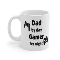 Dad By Day Gamer By Night Father's Day Coffee Mug