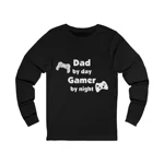 Dad By Day Gamer By Night Father's Day Long Sleeve T-Shirt