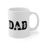 Dad Tie Moustache Glasses Father's Day Coffee Mug