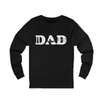 Dad Tie Moustache Glasses Father's Day Long Sleeve T-Shirt