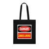 Danger Zombies Lurking Cotton Shopping Tote Bag