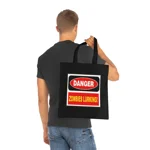 Danger Zombies Lurking Cotton Shopping Tote Bag